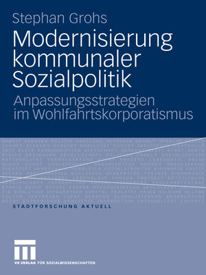 cover image of Modernisierung kommunaler Sozialpolitik